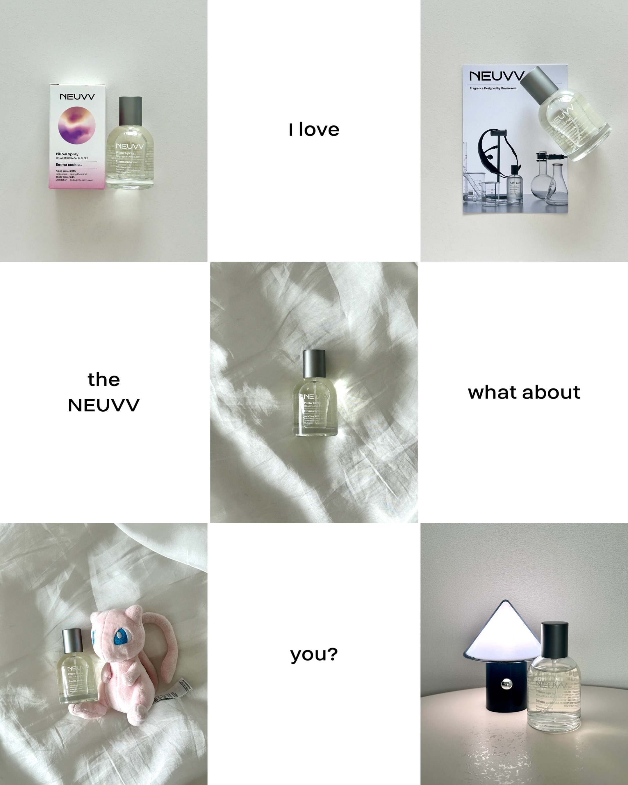 #제품제공

요즘 자기 전 루틴으로 사용 중인
NEUVV Relaxation & Calm Sleep Pillow Spray (Emma cook)🫧

잠들기 전 베개에 가볍게 뿌리면 
은은한 향이 퍼지면서 긴장이 풀리고, 
하루가 자연스럽게 정리되는 느낌이에요.🌷🌿

아이 재울 때는 인형에도 살짝 뿌려주는데, 
아로마향 덕분인지 잠드는 과정이 조금 더 수월해진 것 같아요 😊

저는 특히 새벽에 한 번 깨고 나면 다시 잠들기 어려운 날이 많은데,
그럴 때도 공간의 분위기를 차분하게 유지해줘서
다시 잠드는 데 도움이 되는 느낌이라 수면 루틴으로 잘 활용하고 있어요 🤍

좋은 제품을 경험해볼 수 있게 보내주신 뉴브(NEUVV) 감사해요 🖤
@neuvv_official

#NEUVV #필로우미스트 #뇌파안정 #잠잘오는향